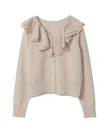 Tiara | フリルカラーカーディガン(ニット/セーター)