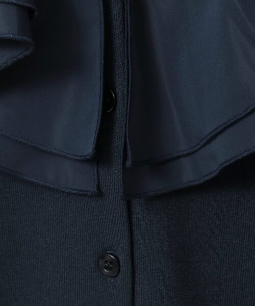 Tiara（ティアラ）の「フリルカラーカーディガン（ニット/セーター・レディース・ライトベージュ/ブラック/ネイビー・FREE）」の12枚目の写真