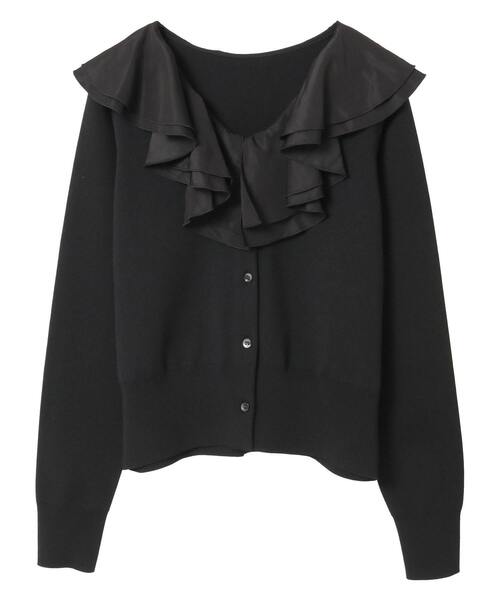 Tiara（ティアラ）の「フリルカラーカーディガン（ニット/セーター・レディース・ライトベージュ/ブラック/ネイビー・FREE）」の17枚目の写真