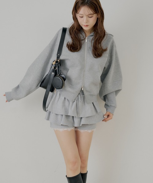 Chico(チコ)の「レイヤードスウェットティアードショートパンツ(その他パンツ・レディース・グレー/ネイビー/オートミール・FREE)」の15枚目の写真