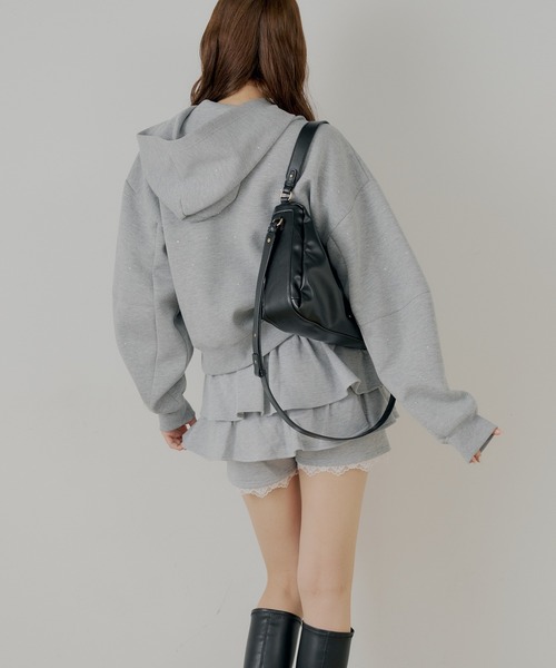 Chico(チコ)の「レイヤードスウェットティアードショートパンツ(その他パンツ・レディース・グレー/ネイビー/オートミール・FREE)」の16枚目の写真