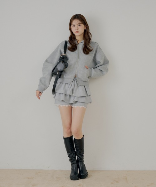 Chico(チコ)の「レイヤードスウェットティアードショートパンツ(その他パンツ・レディース・グレー/ネイビー/オートミール・FREE)」の17枚目の写真