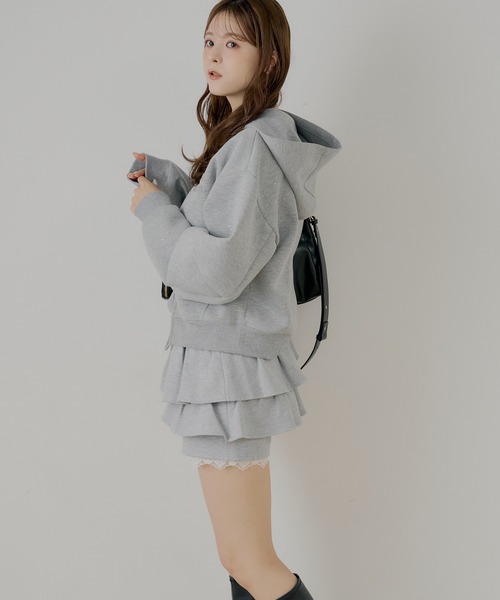 Chico(チコ)の「レイヤードスウェットティアードショートパンツ(その他パンツ・レディース・グレー/ネイビー/オートミール・FREE)」の21枚目の写真