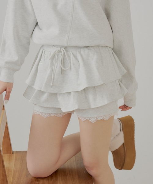 Chico(チコ)の「レイヤードスウェットティアードショートパンツ(その他パンツ・レディース・グレー/ネイビー/オートミール・FREE)」の22枚目の写真