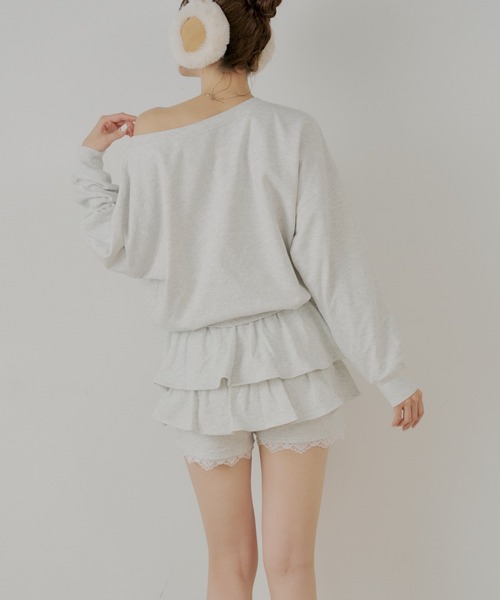 Chico(チコ)の「レイヤードスウェットティアードショートパンツ(その他パンツ・レディース・グレー/ネイビー/オートミール・FREE)」の8枚目の写真
