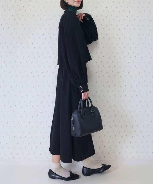INTERPLAY(インタープレイ)の「【INTERPLAY x MAYUKO】Belted Gather Flare Skirt(スカート・レディース・ブラック/アイボリー・FREE)」の13枚目の写真