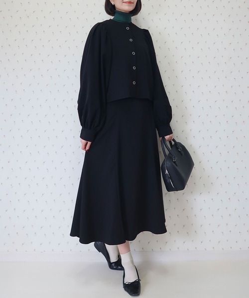 INTERPLAY(インタープレイ)の「【INTERPLAY x MAYUKO】Belted Gather Flare Skirt(スカート・レディース・ブラック/アイボリー・FREE)」の16枚目の写真
