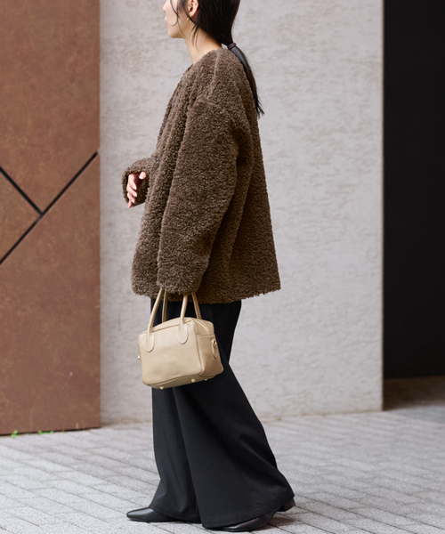 WEB限定追加2》ボアカラーレスジャケット（ブルゾン）｜JOURNAL