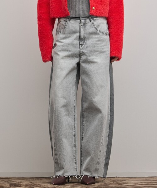 Diagram(ダイアグラム)の「サイドラインデニムパンツ(デニムパンツ・レディース・ブルー/ブラック・34/36/38)」の2枚目の写真