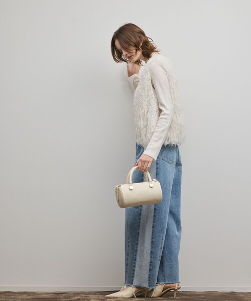 Diagram(ダイアグラム)の「サイドラインデニムパンツ(デニムパンツ・レディース・ブルー/ブラック・34/36/38)」の8枚目の写真