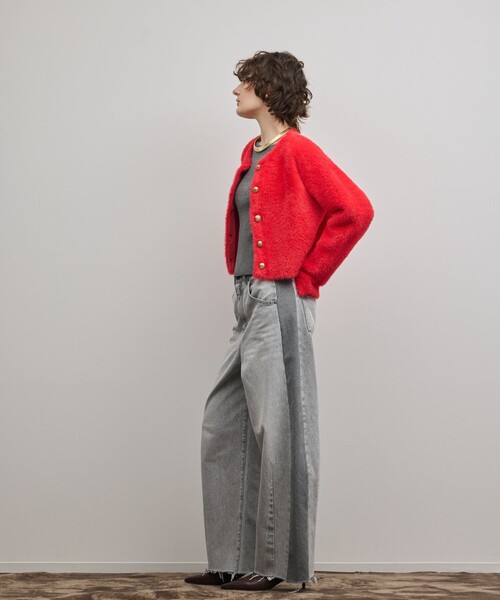 Diagram(ダイアグラム)の「サイドラインデニムパンツ(デニムパンツ・レディース・ブルー/ブラック・34/36/38)」の18枚目の写真