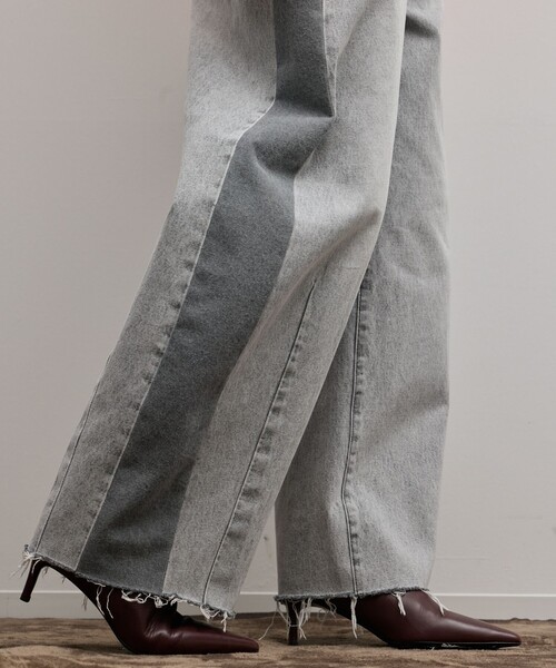 Diagram(ダイアグラム)の「サイドラインデニムパンツ(デニムパンツ・レディース・ブルー/ブラック・34/36/38)」の3枚目の写真