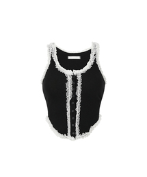 FRILL BUTTON TOP