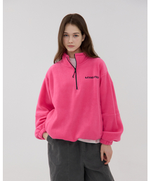 LEVHEARTED（レブハティッド）の「ルバート 半ジップフリース - ピンク（Tシャツ/カットソー）」