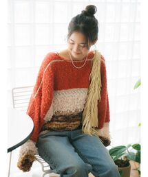 Ungrid | ファンシーヤーンスラブニット(ニット/セーター)