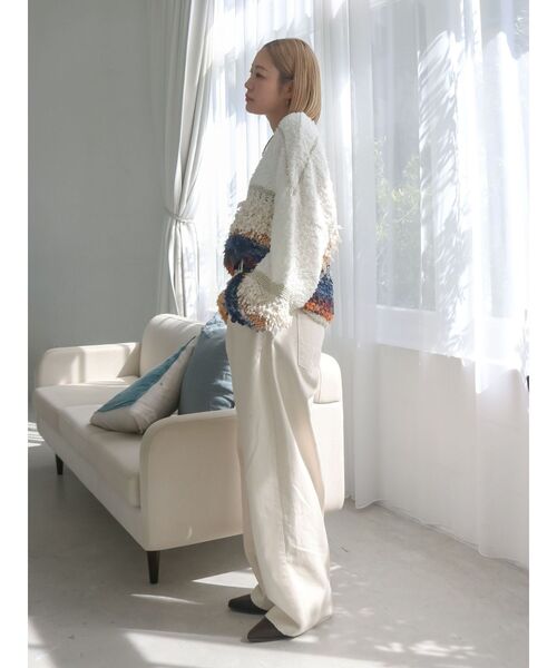 Ungrid(アングリッド)の「ファンシーヤーンスラブニット(ニット/セーター・レディース・ブルー/レッド/アイボリー・FREE)」の22枚目の写真