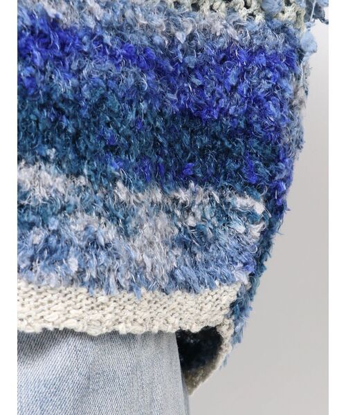 【オシャレ☆かわいい☆Ungrid】青　セーター　サイズF ハイネックボリュームカラーニット[品番：MKSW0053662]｜Ungrid（アン