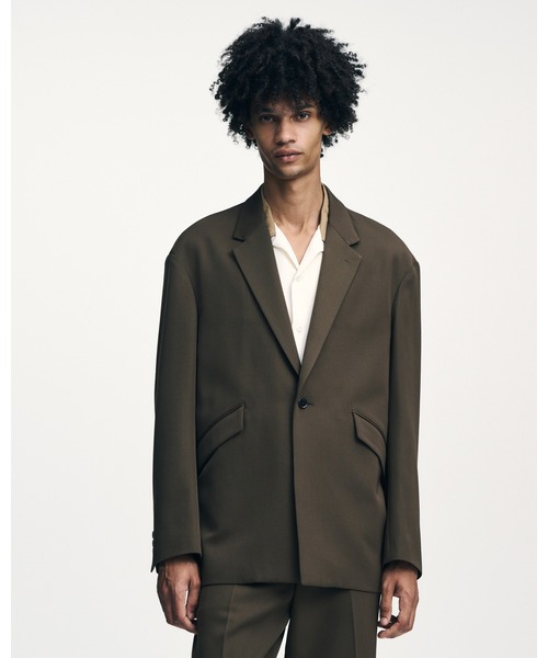 SOPHNET.(ソフネット)の「DOESKIN WOOL OVERSIZED JACKET(テーラードジャケット・メンズ・ブラウン/ブラック・5/4/3/2/1)」の3枚目の写真