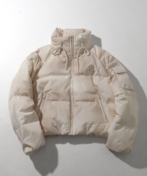 MLB Korea（エムエルビーコリア）の「【MLB KOREA/エムエルビーコリア】Vintage Cropped Curve Padding Down JKT/ヴィンテージ クロップド カーブ パディング ダウンジャケット（ダウンジャケット/コート・レディース・クリーム/チャコールグレー/コーラルピンク・M/S）」の12枚目の写真