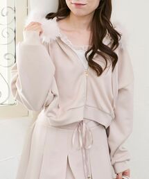 MAJESTIC LEGON | 2wayフェイクファーラメパーカー(パーカー)