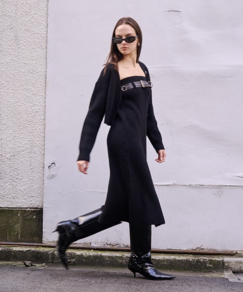 SLOW KNIT 2PIECE/スローニット2ピース（ワンピース）｜JOSE MOON