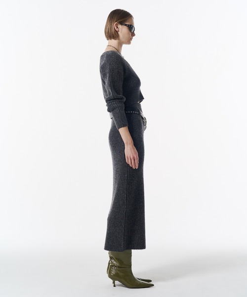 JOSE MOON（ジョゼムーン）の「SLOW KNIT 2PIECE/スローニット2ピース（ワンピース・レディース・ブラック/グレー/ベージュ・36/38）」の15枚目の写真
