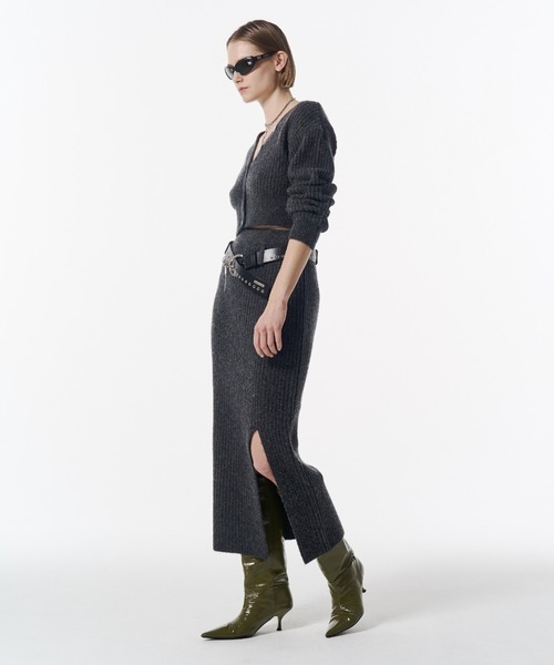 JOSE MOON（ジョゼムーン）の「SLOW KNIT 2PIECE/スローニット2ピース（ワンピース・レディース・ブラック/グレー/ベージュ・36/38）」の16枚目の写真