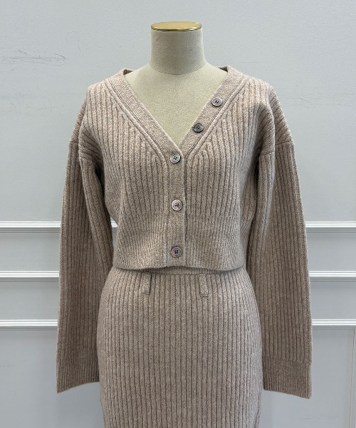 SLOW KNIT 2PIECE/スローニット2ピース（ワンピース）｜JOSE MOON