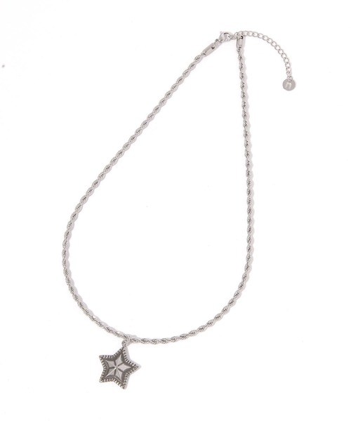 ステンレススターツイストチェーンネックレス（ネックレス）｜niko and