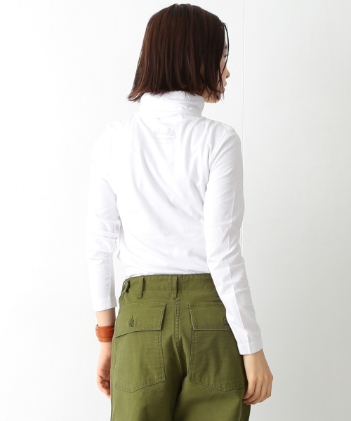BEAMS BOY（ビームスボーイ）の「BEAMS BOY / 天竺 タートル ロングスリーブ（Tシャツ/カットソー・レディース・ホワイト/グレー/ブラック・ONE SIZE）」の16枚目の写真