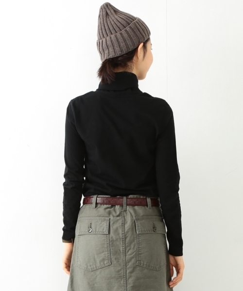 BEAMS BOY（ビームスボーイ）の「BEAMS BOY / 天竺 タートル ロングスリーブ（Tシャツ/カットソー・レディース・ホワイト/グレー/ブラック・ONE SIZE）」の10枚目の写真