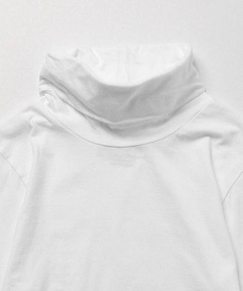 BEAMS BOY（ビームスボーイ）の「BEAMS BOY / 天竺 タートル ロングスリーブ（Tシャツ/カットソー・レディース・ホワイト/グレー/ブラック・ONE SIZE）」の5枚目の写真