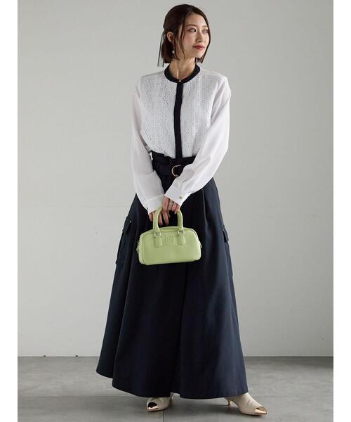 Te chichi(テチチ)の「カーゴフレアスカート(スカート・レディース・ネイビー/チャコールグレー/カーキ・F)」の8枚目の写真