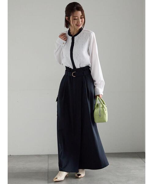 Te chichi(テチチ)の「カーゴフレアスカート(スカート・レディース・ネイビー/チャコールグレー/カーキ・F)」の9枚目の写真