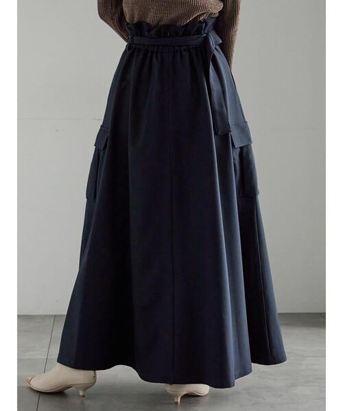 Te chichi(テチチ)の「カーゴフレアスカート(スカート・レディース・ネイビー/チャコールグレー/カーキ・F)」の10枚目の写真