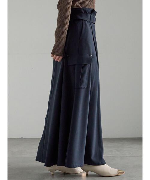 Te chichi(テチチ)の「カーゴフレアスカート(スカート・レディース・ネイビー/チャコールグレー/カーキ・F)」の11枚目の写真