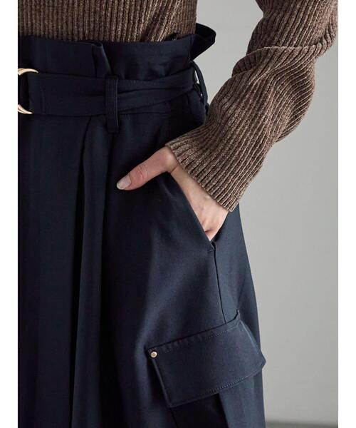 Te chichi(テチチ)の「カーゴフレアスカート(スカート・レディース・ネイビー/チャコールグレー/カーキ・F)」の13枚目の写真