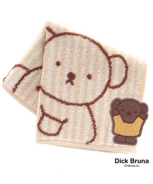 MIFFY タオルハンカチ <ボリス アップリケ刺繍>（ハンカチ/ハンド