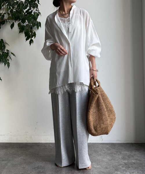 DouDou（ドゥドゥ）の「【WEB限定】ニットベスト×シャツセット（ニット/セーター・レディース・グレー/アイボリー/ブラック・FREE）」の17枚目の写真