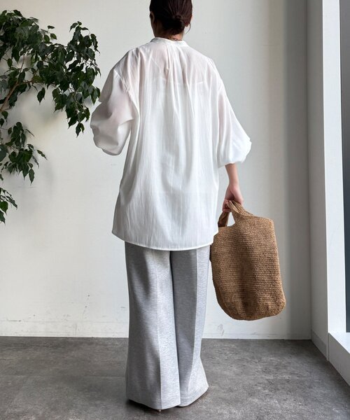 DouDou（ドゥドゥ）の「【WEB限定】ニットベスト×シャツセット（ニット/セーター・レディース・グレー/アイボリー/ブラック・FREE）」の19枚目の写真