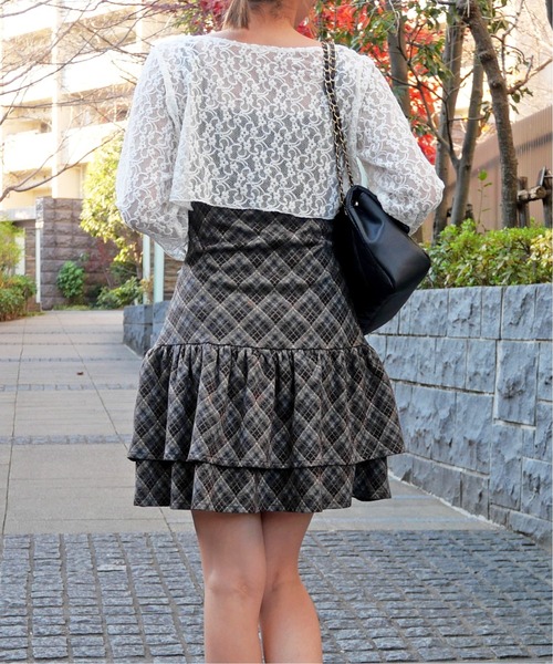 セール】チェックワンピースボレロセット（セットアップ）｜FUN