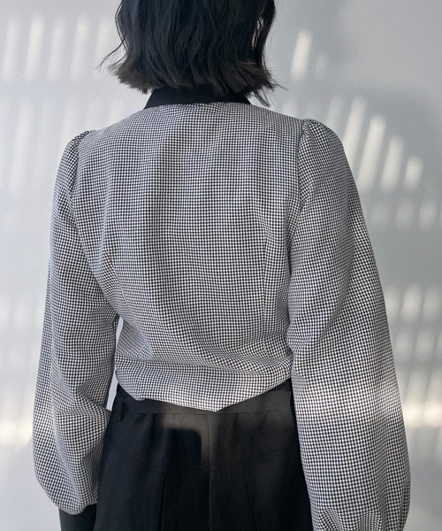 AS KNOW AS plus(アズノゥアズプラス)の「○取り外し可能 リボン付きフリルボウタイブラウス(シャツ/ブラウス・レディース・ブラック系/ピンク系/ホワイト系・FREE)」の15枚目の写真