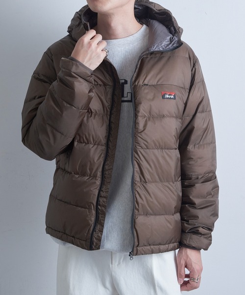 NANGA(ナンガ)の「【NANGA】ATL DOWN ZIP HOODIE/ダウンジップフーディー(ダウンジャケット/コート・メンズ・ブラウン/ブラック・L/M/S)」の16枚目の写真