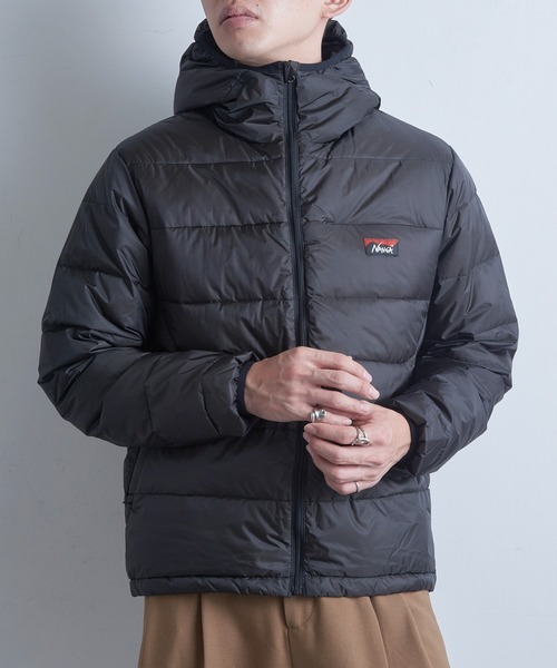 NANGA(ナンガ)の「【NANGA】ATL DOWN ZIP HOODIE/ダウンジップフーディー(ダウンジャケット/コート・メンズ・ブラウン/ブラック・L/M/S)」の4枚目の写真