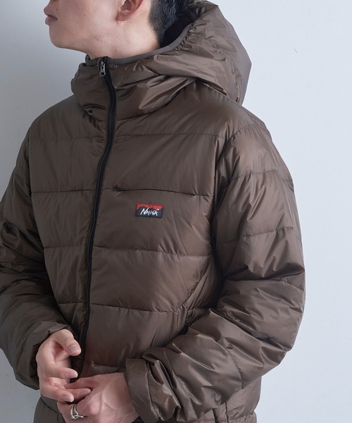 NANGA(ナンガ)の「【NANGA】ATL DOWN ZIP HOODIE/ダウンジップフーディー(ダウンジャケット/コート・メンズ・ブラウン/ブラック・L/M/S)」の12枚目の写真