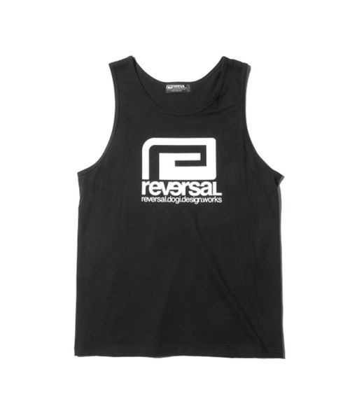 reversal.dogi.design.works(リバーサル・ドーギ・デザイン・ワークス)の「<reversal/リバーサル>BIGMARK COTTON TANKTOP(タンクトップ・メンズ・ホワイト/ブラック・LARGE/MEDIUM/X-LARGE)」の2枚目の写真