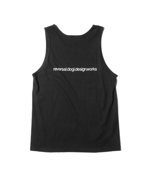 reversal.dogi.design.works(リバーサル・ドーギ・デザイン・ワークス)の「<reversal/リバーサル>BIGMARK COTTON TANKTOP(タンクトップ・メンズ・ホワイト/ブラック・LARGE/MEDIUM/X-LARGE)」の3枚目の写真