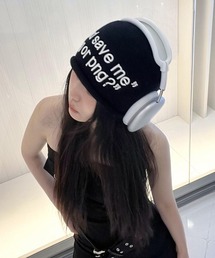 MASHIRO（マシロ）の「【MASHIRO】Y2K ロゴニットビーニー 平成ギャル(MA/EK488)（ニットキャップ/ビーニー）」