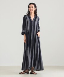 NE QUITTEZ PAS!（ヌキテパ）の「ne Quittez pas / ボイル ストライプ パネル ワンピース［手洗い可］（ワンピース）」