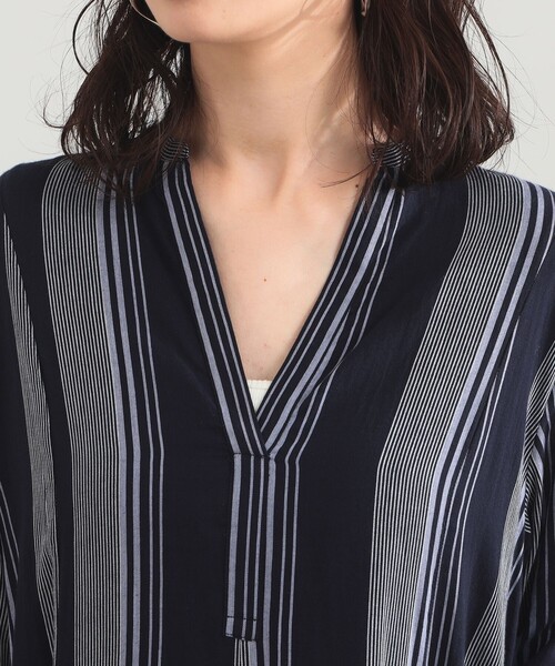 NE QUITTEZ PAS!（ヌキテパ）の「ne Quittez pas / ボイル ストライプ パネル ワンピース［手洗い可］（ワンピース・レディース・ネイビー/グリーン系その他3・ONE SIZE）」の20枚目の写真